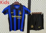 2026-2027 Inter Milan  Home Blue Black White kids/youth  Soccer uniform