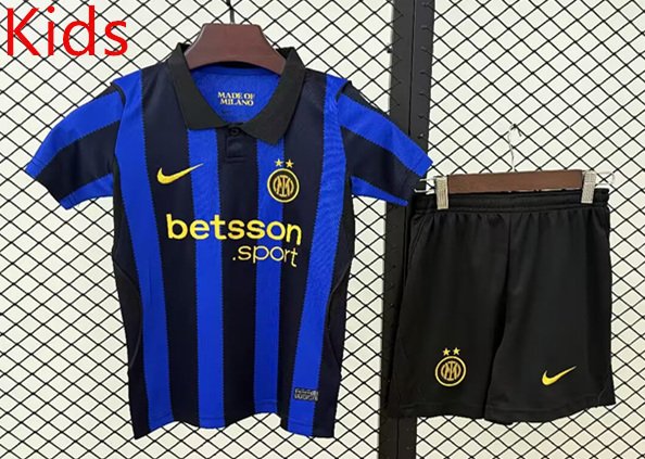 IMG_3504 2026-2027 Inter Milan Home Blue Black White kids/youth Soccer uniform - Image 1