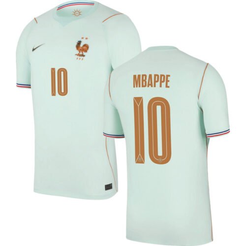 IMG_4333 #10 MBAPPE 2026-2027 France Away Light Green Soccer Jersey AAA - Image 1