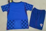 Player version 2026-2027 Croatia Away Blue Kids/Youth Soccer Uniform - Image 2