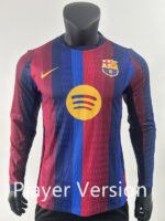 Player Version 26-27 Barcelona Home Blue Red Thailand LS Soccer Jersey AAA