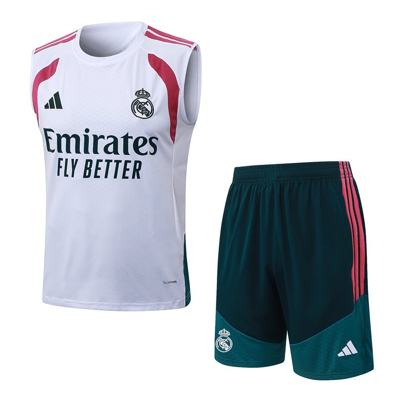 e3abf7f8 2026-27 Real Madrid White Vest Soccer Uniform - Image 1