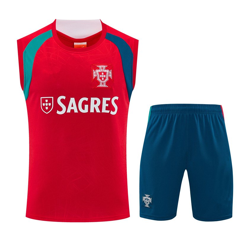 f123081e 2026-27 Portugal Red Vest Soccer Uniform - Image 1