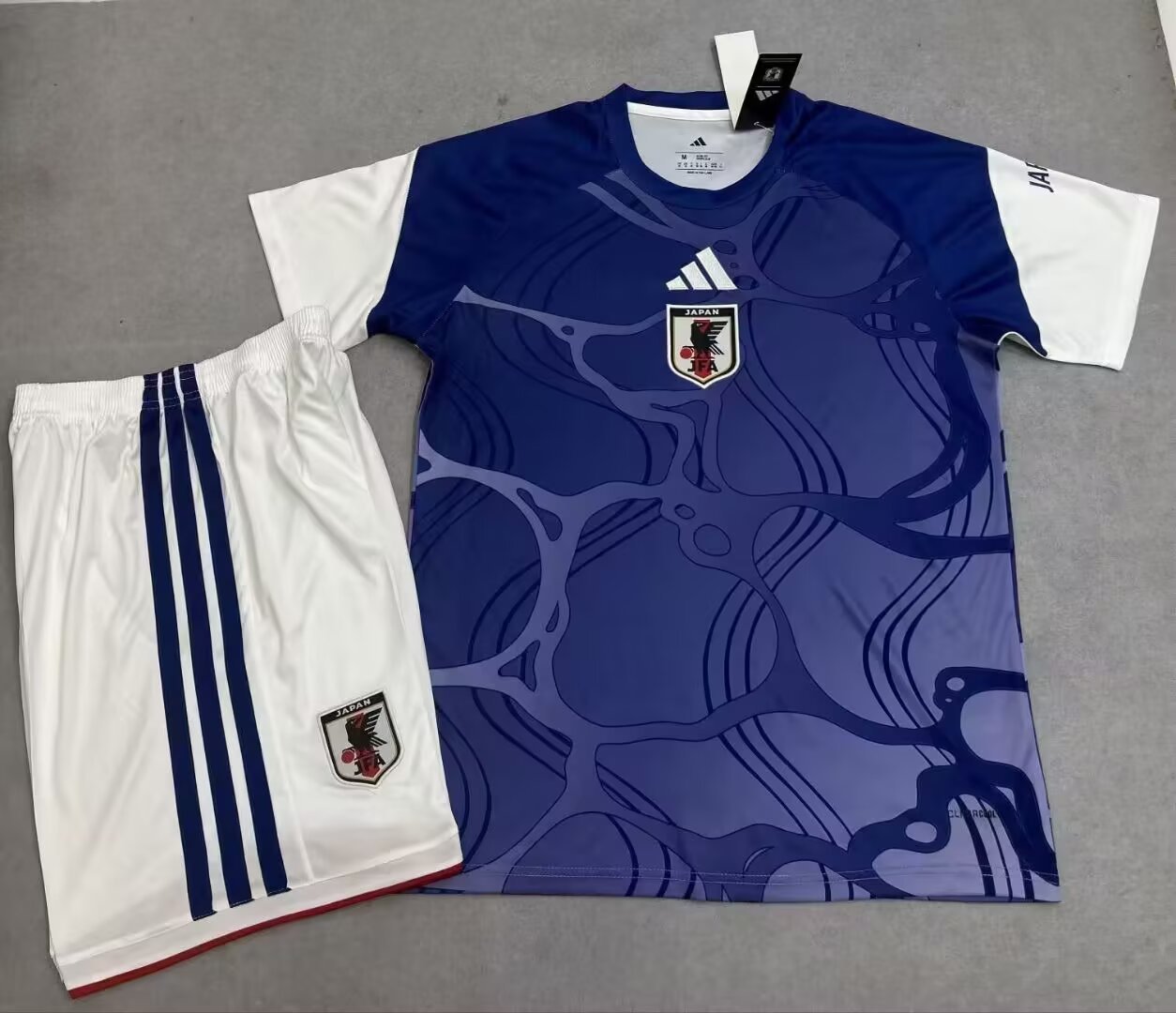 psc (1) 26-27 Japan Blue White Soccer Uniform - Image 1