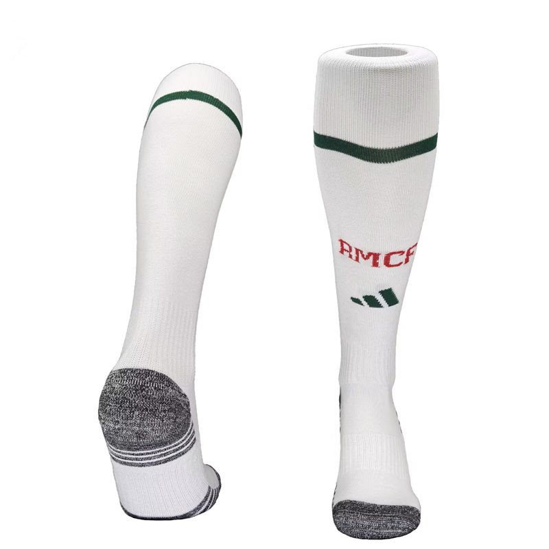 psc (1) 2026-27 Real Madrid Home White Soccer Socks - Image 1
