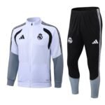 26-27 Real Madrid White Thailand Soccer Jacket Uniform
