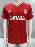 Retro version 1986 Canada Red Soccer Jersey AAA