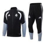 26-27 Real Madrid Black Thailand Soccer Jacket Uniform