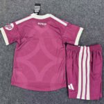 Player version 2026-2027 Real Madrid 2nd Away Pink Red Kids Soccer uniform - Image 2