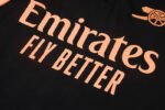 26-27 Arsenal Black Orange Thailand Soccer Tracksuit Uniform - Image 3