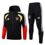26-27 Germany Black Thailand Soccer Jacket Uniform With Hat