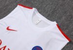 2026-27  Paris White Vest Soccer Uniform - Image 4