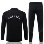 2026-27 Chelsea Black Soccer Tracksuit Uniform - Image 2
