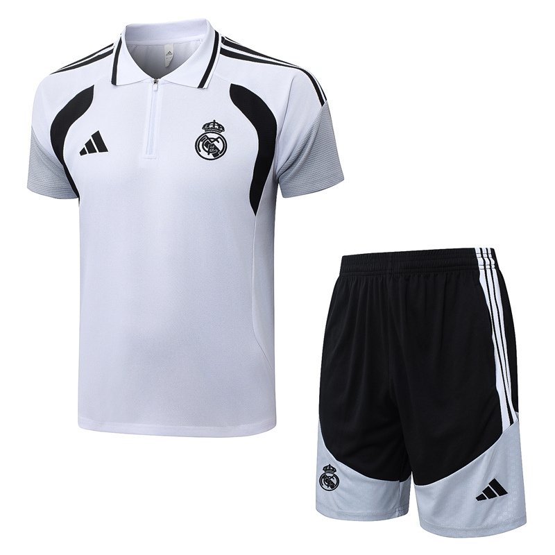 07251911 2026-2027 Real Madrid White Polo Soccer Uniform - Image 1