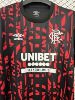 26-27 Rangers Third Away Black Red Soccer Jersey AAA - Image 3