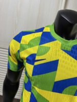 Player version 2026-2027 Brazil Yellow Blue Soccer Jersey AAA - Image 2
