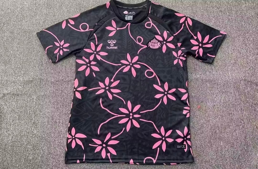 0f22544c 2026-2027 Sunderland Black Pink Soccer Jersey AAA - Image 1