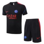 2026-27  Paris Black Short Tracksuit Soccer Uniform