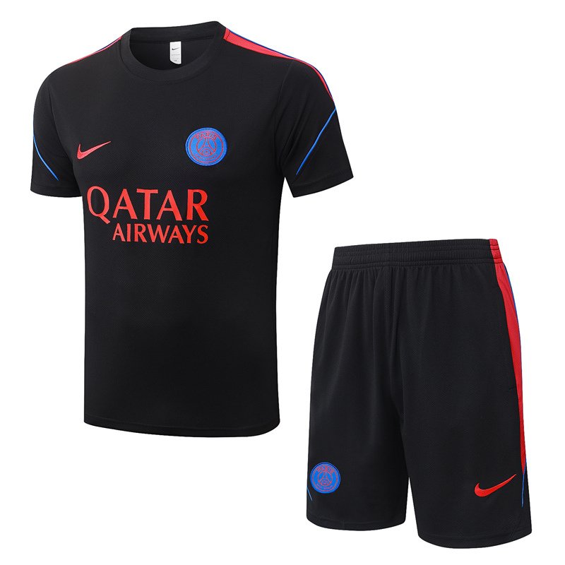 106f8f3f 2026-27 Paris Black Short Tracksuit Soccer Uniform - Image 1
