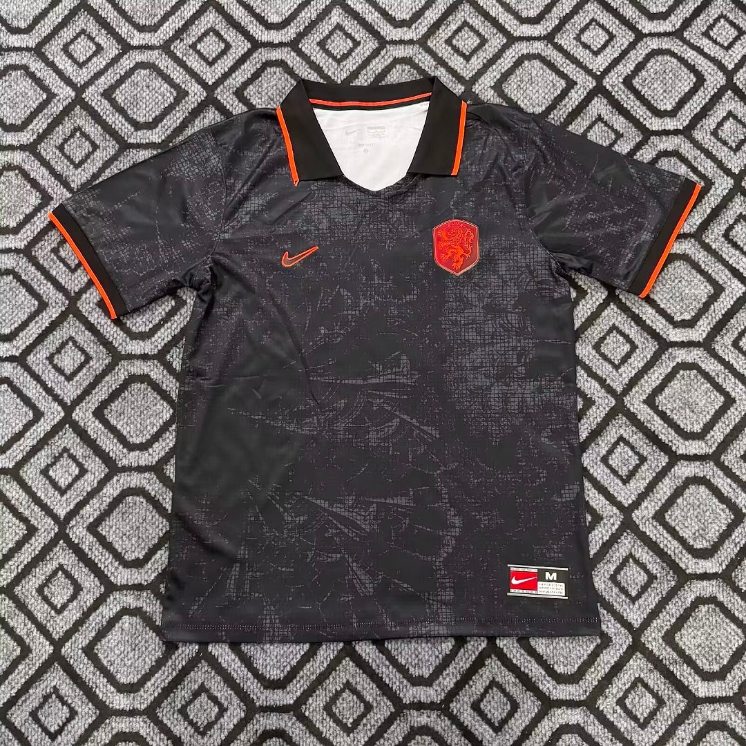 10f01816 2026-27 Netherlands Special Black Soccer Jersey AAA - Image 1