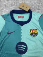 2026-27 Barcelona 2nd Away Blue Green  Women Soccer Jersey AAA - Image 3
