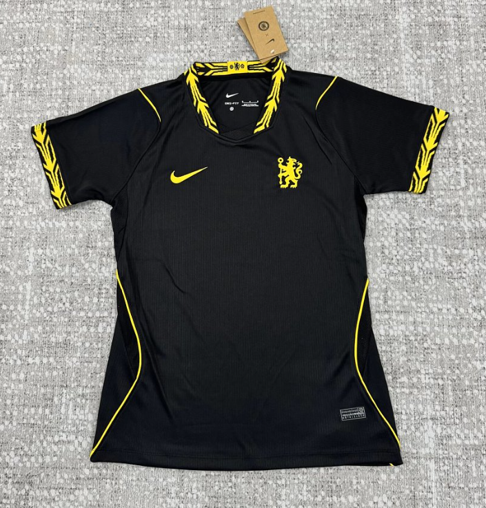 1475cf88-38e7-4dda-a695-13635c60cca9 2026-27 Chelsea Away Black Women Soccer Jersey AAA - Image 1