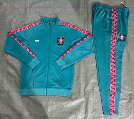 26-27 Portugal Blue Thailand Soccer Jacket Uniform