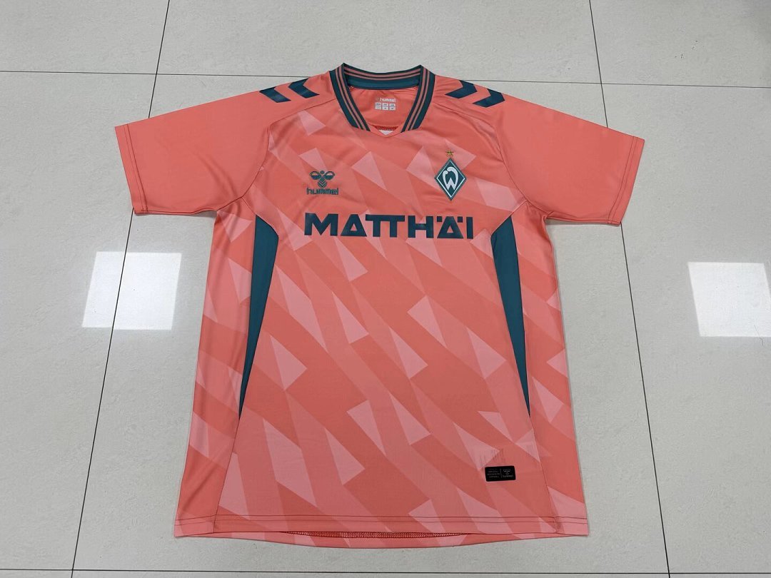 16b84dfb 2026-2027 Werder Bremen Third Away Orange Red Soccer Jersey AAA - Image 1