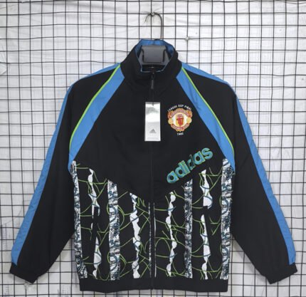 2026 Manchester United Black Windbreaker  Soccer Jacket