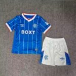 2026-2027 Rangers Home Blue kids/youth  Soccer uniform
