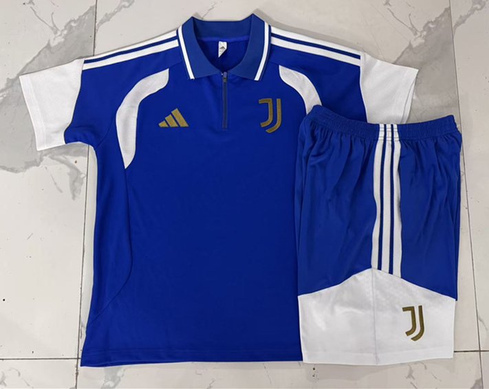 1a94dcb6 2026-2027 Juventus Blue Polo Soccer Uniform - Image 1