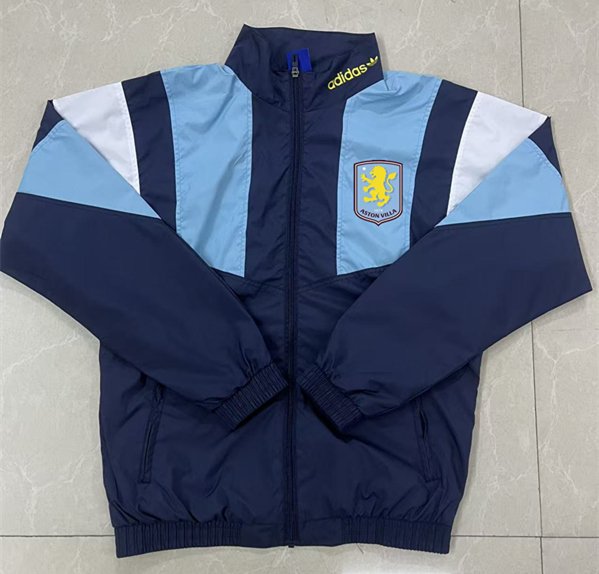 1d28b60d 26-27 Aston Villa Royal Blue Windbreaker Soccer Jacket - Image 1