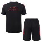 2026-27  Paris Black Short Tracksuit Soccer Uniform - Image 3