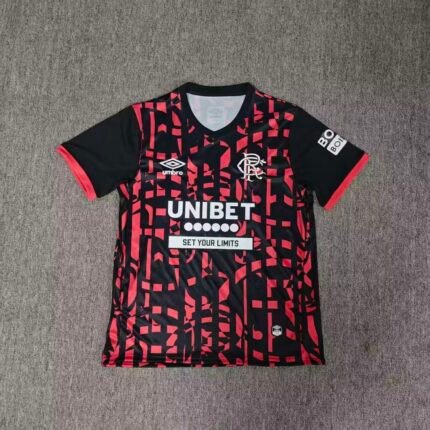 26-27 Rangers Third Away Black Red Soccer Jersey AAA