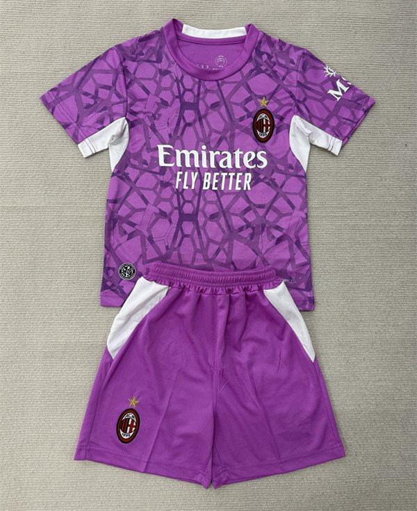 1e844f1e 2026-2027 AC Milan Goalkeeper Purple Soccer Uniform - Image 1