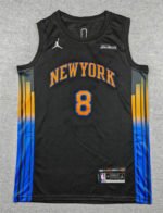 2026 Announcement Version NBA New York Knicks Black #8