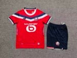 2026-2027 Lille Home Red kids/youth  Soccer uniform