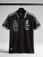 （S-5xl)2026-2027 F1 Mercedes Black Racing Suit