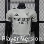 Player version 2026-2027 Arsenal Goalkeeper Light gray Soccer Jersey AAA