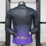 Player Version 26-27 Barcelona  Away Black Purple Thailand LS Soccer Jersey AAA - Image 5