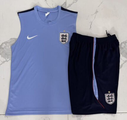 2026-27 England Light Blue Vest Soccer Uniform