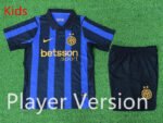 Player version 2026-27 Inter Milan Home Blue&Black Kids/Youth Soccer Uniform