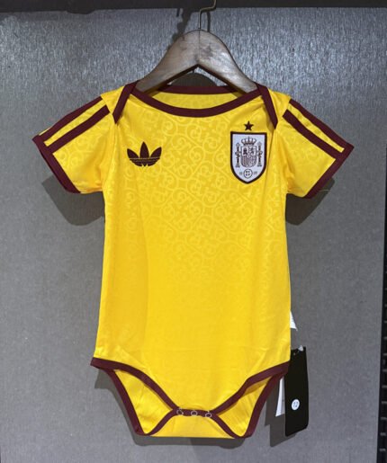 2026-2027 Spain Yellow  Baby Soccer Uniform