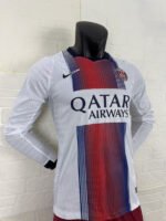 Player version 2026-27  Paris Saint-Germain Away  White LS Soccer Jersey AAA - Image 2