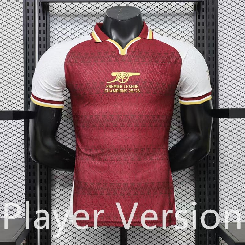 2b3a27ca Player version 2026-2027 Arsenal Red Soccer Jersey AAA - Image 1
