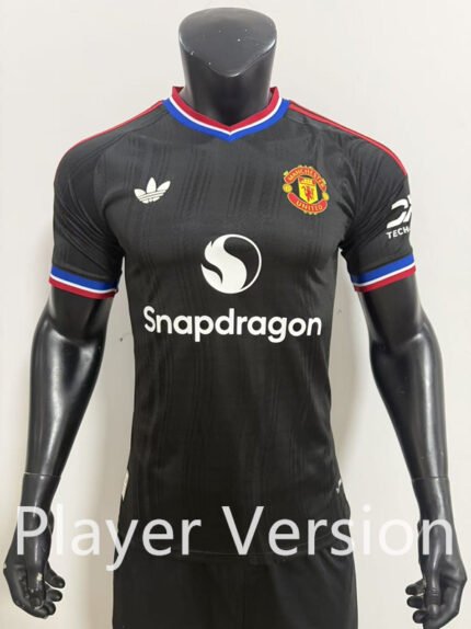Player version 26-27 Manchester United Black Soccer Jersey AAA