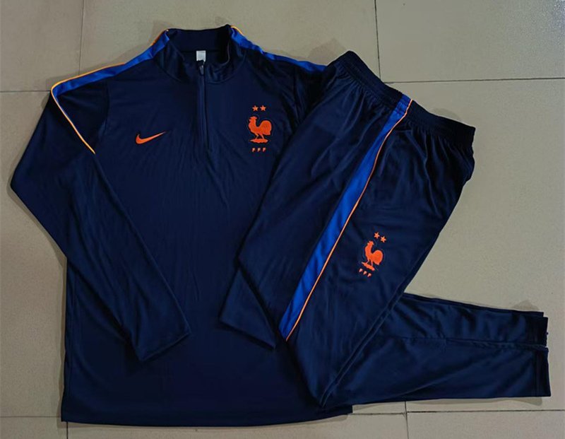 2d513470 2026-27 France Royal Blue Soccer Tracksuit Uniform - Image 1