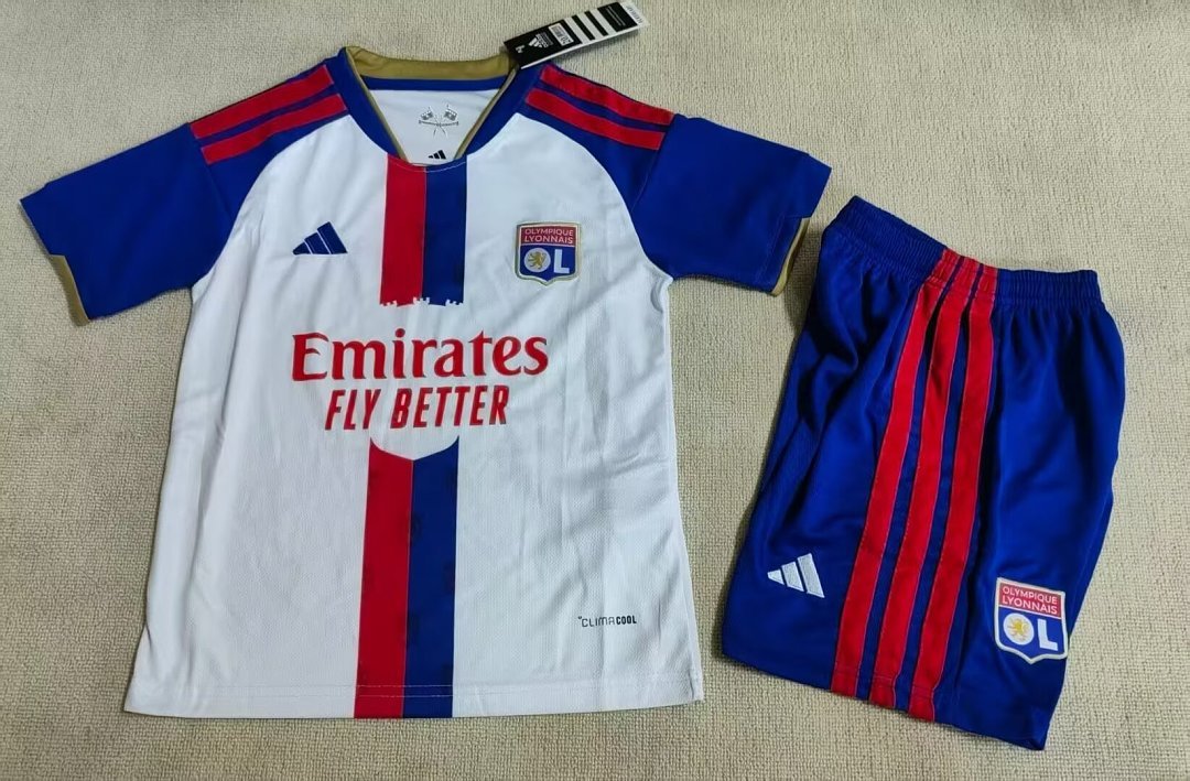 2dff6be9 2026-2027 Olympique lyonnais Home White kids/youth Soccer uniform - Image 1