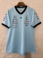 （S-5xl)2026-2027 F1 Mercedes Light Blue Racing Suit