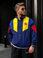 2026 World Cup Colombia Royal Blue Windbreaker  Soccer Jacket - Image 3